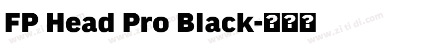 FP Head Pro Black字体转换